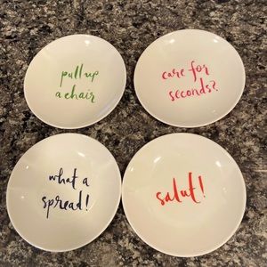 Kate Spade “Salut” collection Appetizer plates set of 12